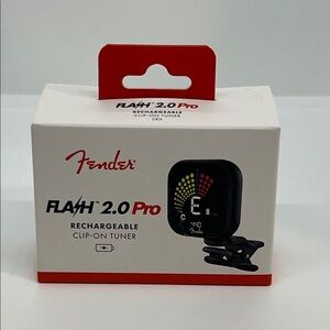Fender Flash 2.0 Pro Rechargeable Clip-On Guitar Tuner. Brand New!!!